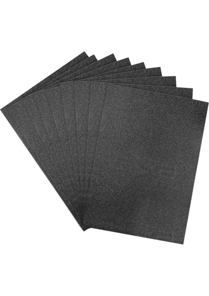 50X70 Eva Tabaka Simli Siyah 10'lu Paket