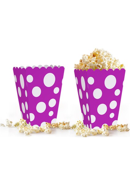 Popcorn Kutusu 10'lu -Puanlı Mor-