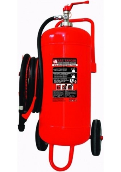 50 kg Yangın Söndürme Cihazı, Yangın Tüpü, Yangın Söndürücü, Kuru Kimyevi Tozlu Tüp