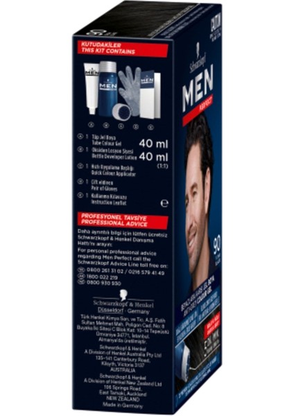Men Perfect Erkek Amonyaksız Saç Boyası Siyah 90 50 ml modelleri
