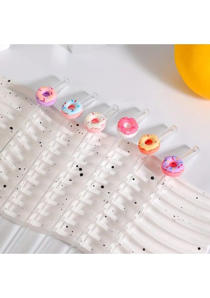 Cam Pipet Donut - Tatlı - Renkli - Parti fırsatları