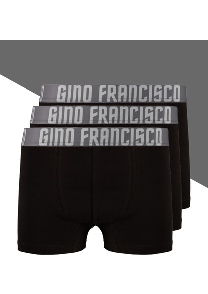 Gri Erkek Boxer Premium Kutulu 3'lü