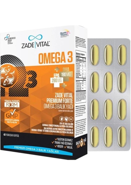 Omega 3 Forte Balık Yağı 40 Yumuşak Kapsül