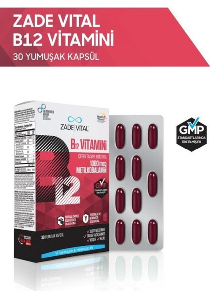 B12 Vitamini 1000 Mcg 30 Kapsül