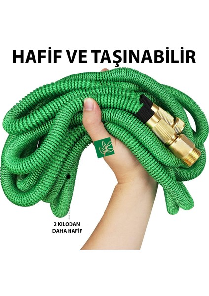 Tüm Musluklara Uyumlu • 10M’DEN 30 Metreye Kadar Uzayan Sihirli Hortum - Bahçe Hortumu indirimleri