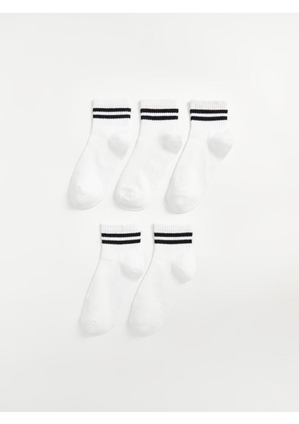Yeni Sezon Cizgili Erkek Cocuk Soket Corap 5'li - S5AB52Z4