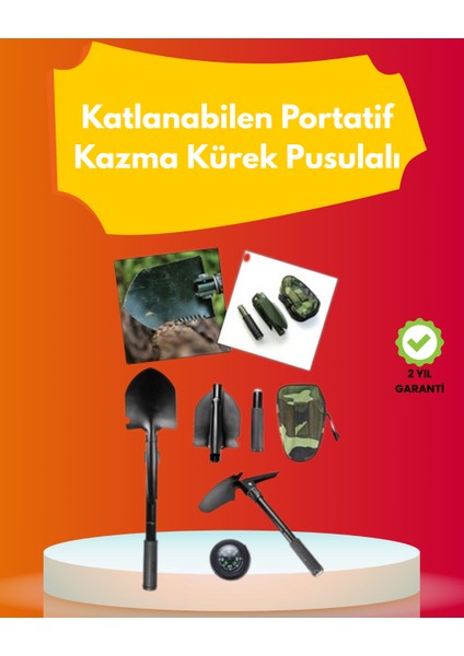 Bahçe ve Doğa Kullanımı Için Metal Saplı Çok Işlevli Kürek – Anti-Kayma Tasarım