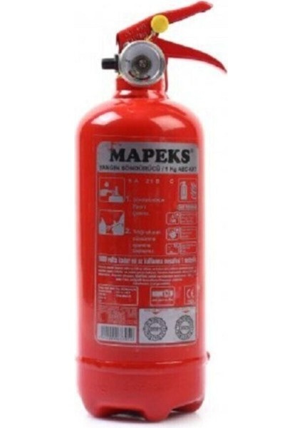 1 kg Yangın Söndürücü ABC Tozlu CE Belgeli Yüksek Performanslı Güvenlik Aracı