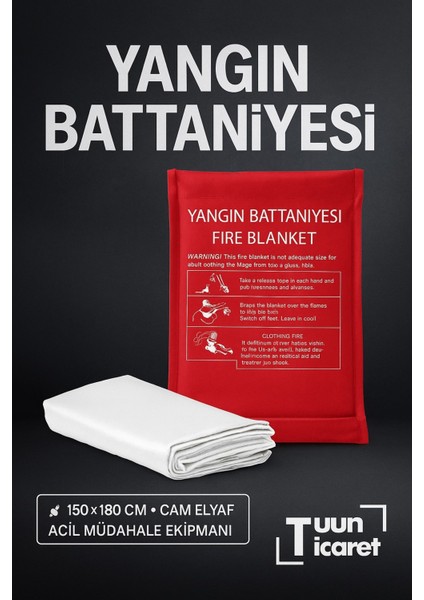 Yangın Battaniyesi Fire Blanket 100*100