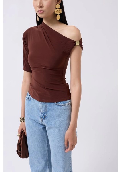 Aksesuar Detay Cutout Bluz fırsatları