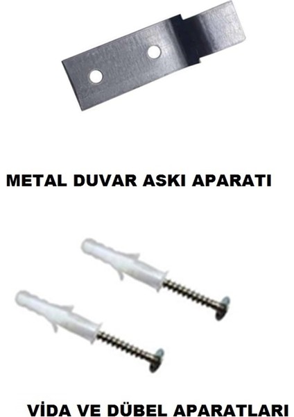 Yangın Tüpü Askı Aparatı Metal 5'li Set Vida Dübel Dahil fiyatları