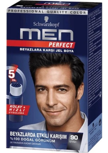Men Perfect Saç Boyası Siyah 90 50 ml