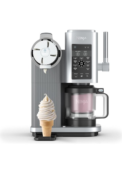 Swirl By Creami Dondurma ve Profesyonel Soft Ice Cream Makinesi– 13 Fonksiyonlu, Gelato, Sorbe ve Milkshake Makinesi –