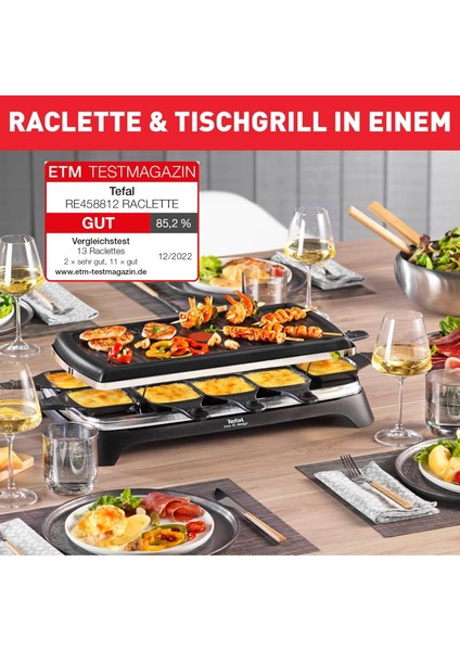 Ambiance Raclette Gril - 10 Kişilik Elektrikli Izgara & Peynir Eritme Makinesi fırsatları