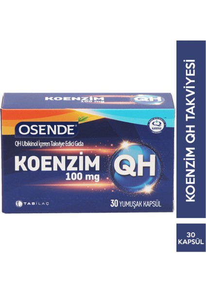 Koenzim Qh 30 Yumuşak Kapsül + Hediye Diş Beyazlatıcı Köpük