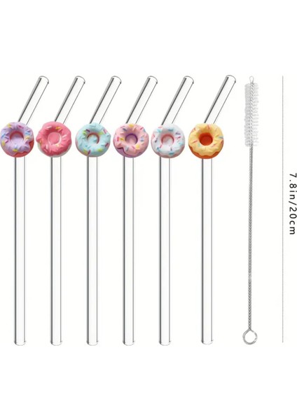 Cam Pipet Donut - Tatlı - Renkli - Parti fiyatları