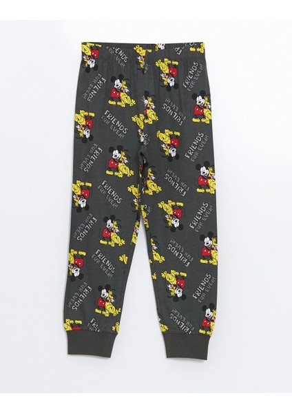 Yeni Sezon Bisiklet Yaka Mickey Mouse Baskili Erkek Cocuk Pijama Takimi - S53758Z1 indirimleri
