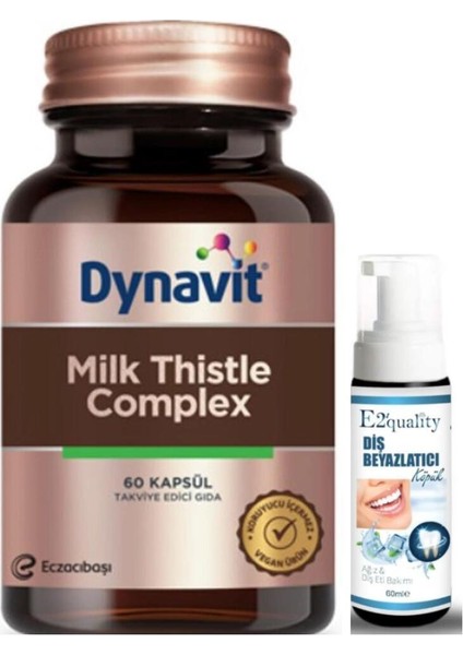 Eczacıbaşı Milk Thistle Complex Takviye Edici Gıda 60 Kapsül - Diş Beyazlatıcı Köpük Hediye