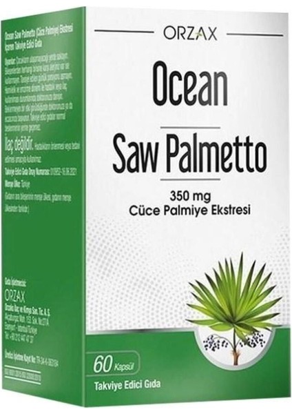 Orzax Ocean Saw Palmetto 60 Kapsül.