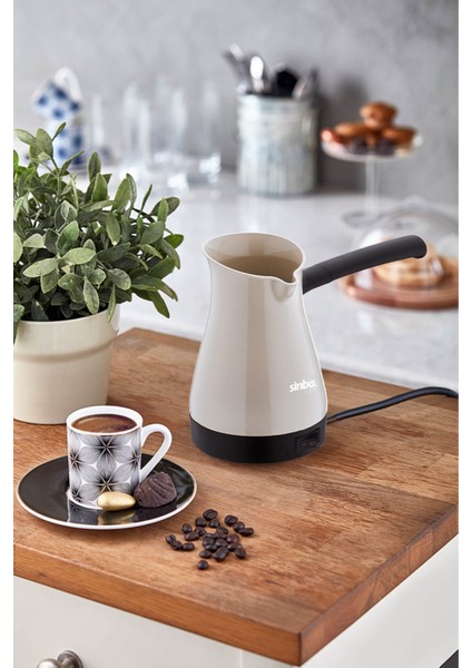 Beyaz Elektrikli Kahve Makinesi, Pratik ve Şık Kahve Demleme Cihazı fiyatları