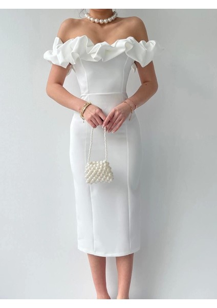 Popi Madonna Yaka Kalem Elbise fiyatları