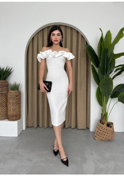 Popi Madonna Yaka Kalem Elbise modelleri