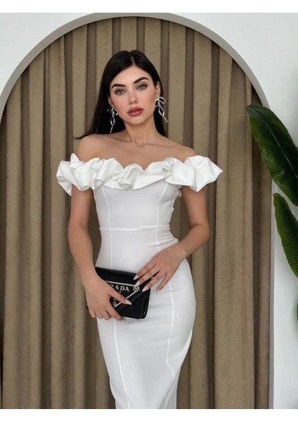 Popi Madonna Yaka Kalem Elbise fırsatları