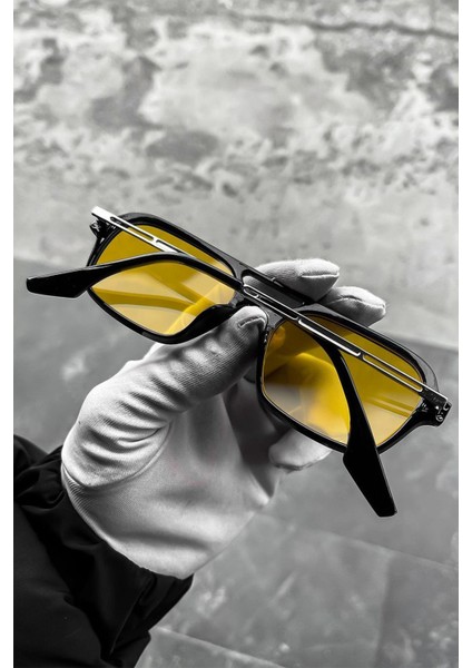 Sarı Erkek Güneş Gözlüğü UV400 Korumalı indirimleri