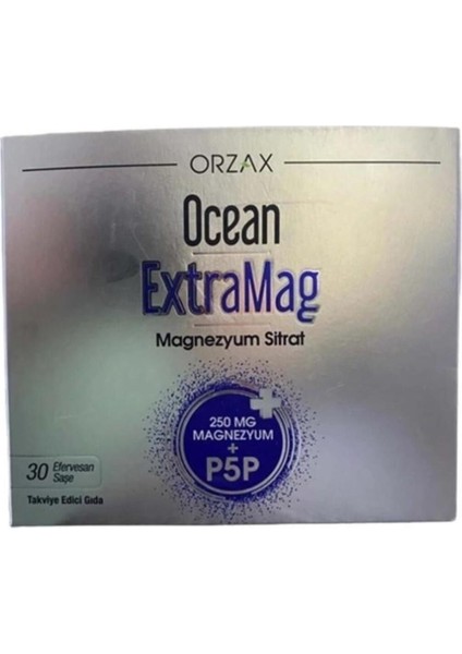 Orzax Ocean Extramag Magnezyum Sitrat Efervesan 30 Saşe