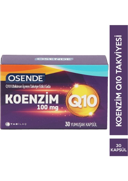 Koenzim Q10 30 Kapsül + Hediye Diş Beyazlatıcı Köpük