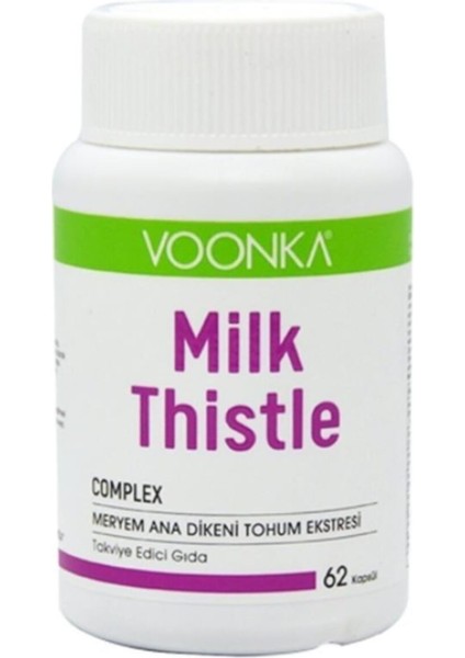 Meryem Ana Dikeni Tohum Ekstresi İçeren Takviye Edici Gıda 62 Kapsü