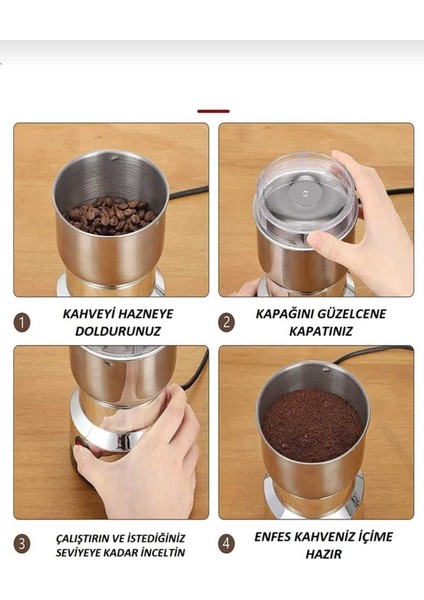 Elektrikli Öğütücü, Baharat, Kahve, Tahıl, Fındık, Ceviz ve Tohumlar Için Metal Makine modelleri