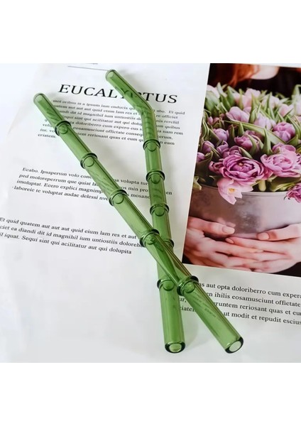 Cam Pipet Bambu - Yeşilk 1 Adet modelleri