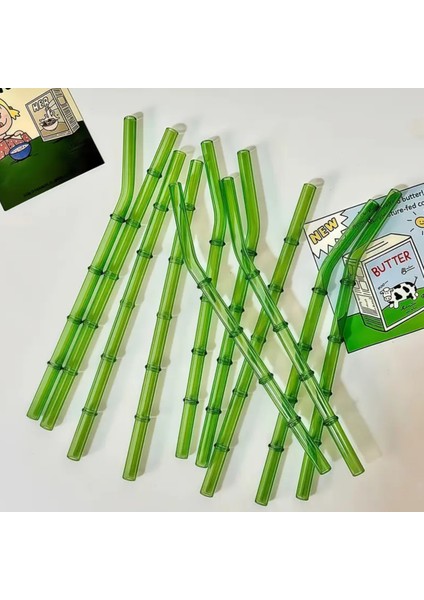 Cam Pipet Bambu - Yeşilk 1 Adet indirimleri