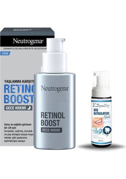 Retinol Boost Gece Kremi 50 ml + Hediye Diş Beyazlatıcı Köpük