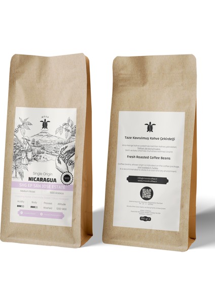 Nicaragua Shg Ep San Jose Estate - 250 gr modelleri