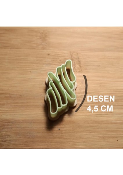 4,5 cm Seramik & Polimer Kil Kalıp Küpe Kalıbı