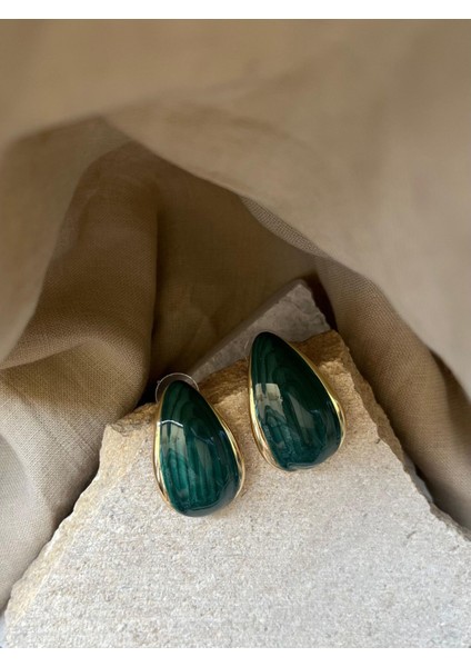 Yeşil Taşlı Çekirdek Küpe fiyatları