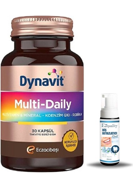 Multi Daily 30 Kapsül + Hediye Diş Beyazlatıcı Köpük