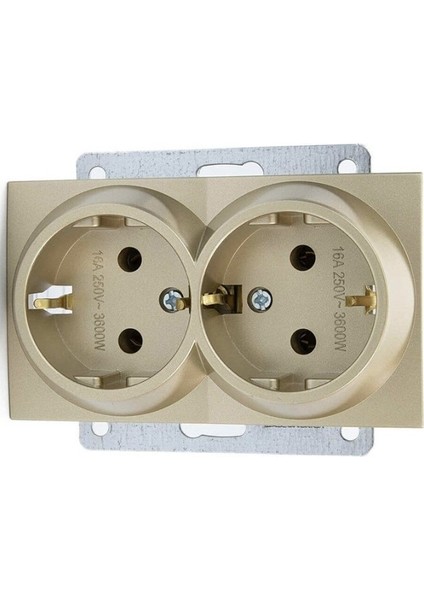 Ikili Topraklı Priz -Tityanyum Çerçeve Dahil Mono modelleri