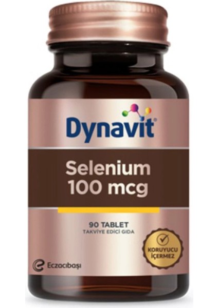 Selenium 100 Mcg Takviye Edici Gıda 90 Tablet