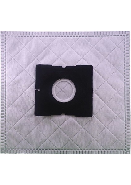 3 Katlı Elektrikli Süpürge Toz Torbası 20 Adet Siyah