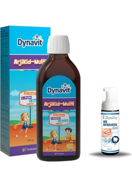 Arjikid Multi Sıvı Takviye Edici Gıda 150 ml + Hediye Diş Beyazlatıcı Köpük