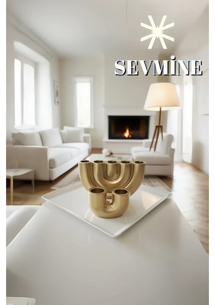 ✨ Golden Duo 2’li Mumluk Seti – Altın 5’li & 2’li U Form Mumluk modelleri