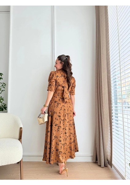 Moccah Yakası Bağlama Detaylı Elbise fiyatları