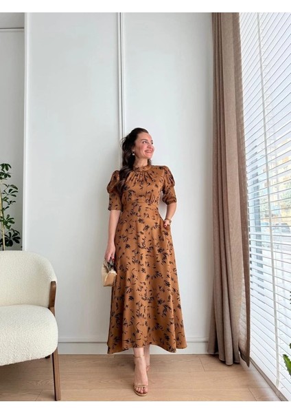 Moccah Yakası Bağlama Detaylı Elbise fırsatları