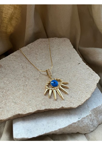 Mavi Göz ve Güneş Uçlu Kolye