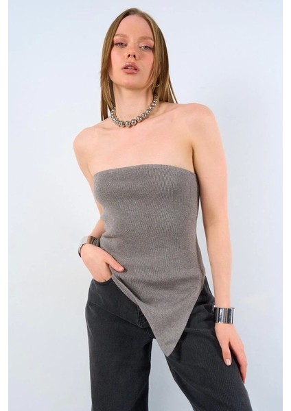 Yanı Uzun Atlet - Orta Gri fiyatları