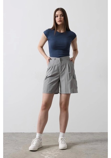 Cargo Cepli Şort - Gri fiyatları