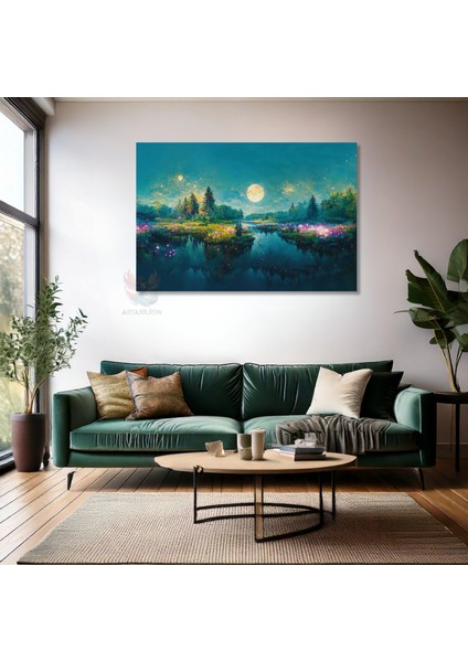 Kanvas Tablo Yüksek Kaliteli Kanvas Duvar Tablosu Büyüleyici Mekan Yeni Ev Hediyesi Ev Dekorasyon